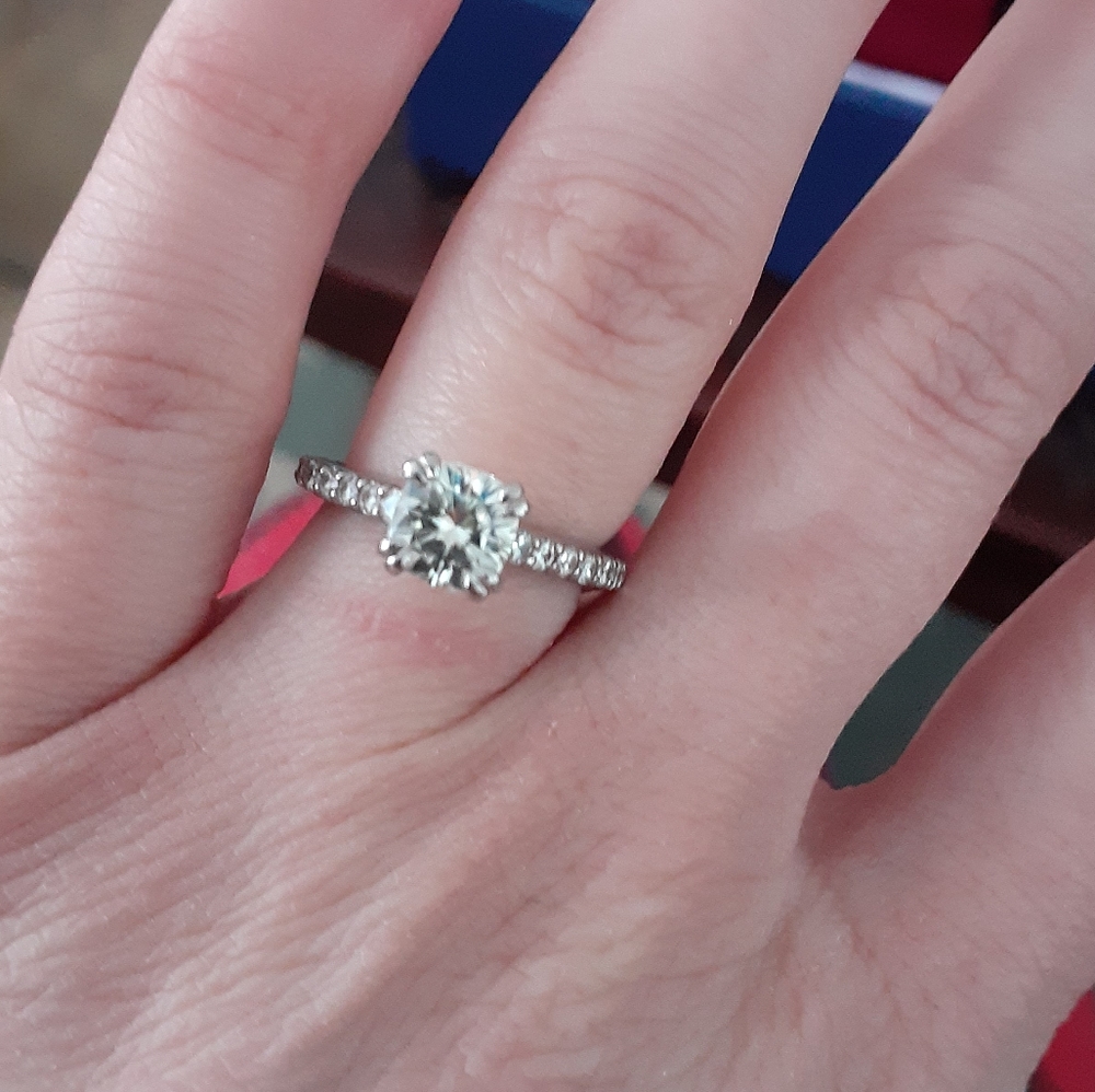 1 Carat Charles and Colvard Engagement Ring